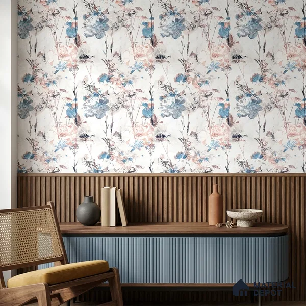 8054 | 10 Meter x 21 Inches Florals Look Wallpaper - 57.41 Sq. Ft.