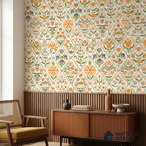 8064 | 10 Meter x 21 Inches Patterned Look Wallpaper - 57.41 Sq. Ft.