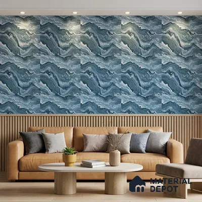 8070 | 10 Meter x 21 Inches Stone Look Wallpaper - 57.41 Sq. Ft.