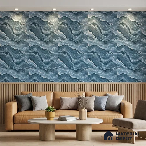 8070 | 10 Meter x 21 Inches Stone Look Wallpaper - 57.41 Sq. Ft.