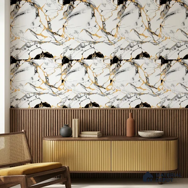 8071 | 10 Meter x 21 Inches Stone Look Wallpaper - 57.41 Sq. Ft.