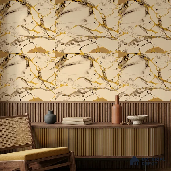 8072 | 10 Meter x 21 Inches Stone Look Wallpaper - 57.41 Sq. Ft.