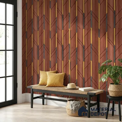 8079 | 10 Meter x 21 Inches Patterned Look Wallpaper - 57.41 Sq. Ft.