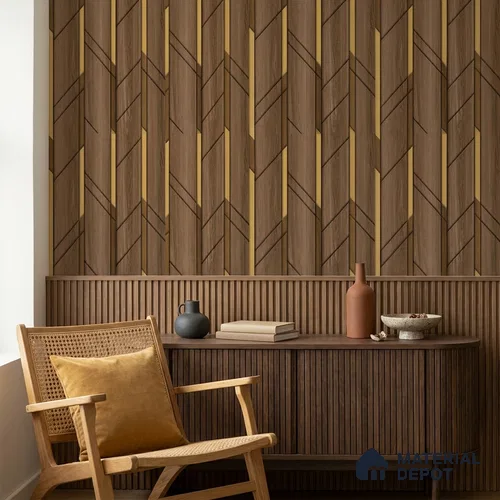 8080 | 10 Meter x 21 Inches Patterned Look Wallpaper - 57.41 Sq. Ft.