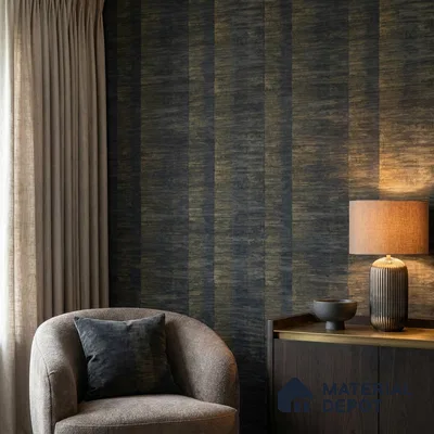 13323 | Dark Charcoal Wood Plank Texture Patterned Wallpaper - 10 Meter x 21 Inch, 57 Sq. Ft.