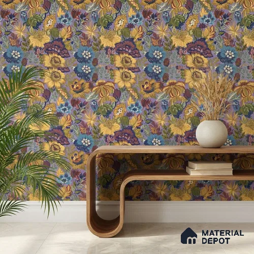 13362 | 10 Meter x 21 Inch Florals Look Wallpaper - 57 Sq. Ft.