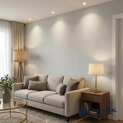 51244109 | 10 Meter x 21 Inch  Fabric Look Wallpaper - 57 Sq. Ft.