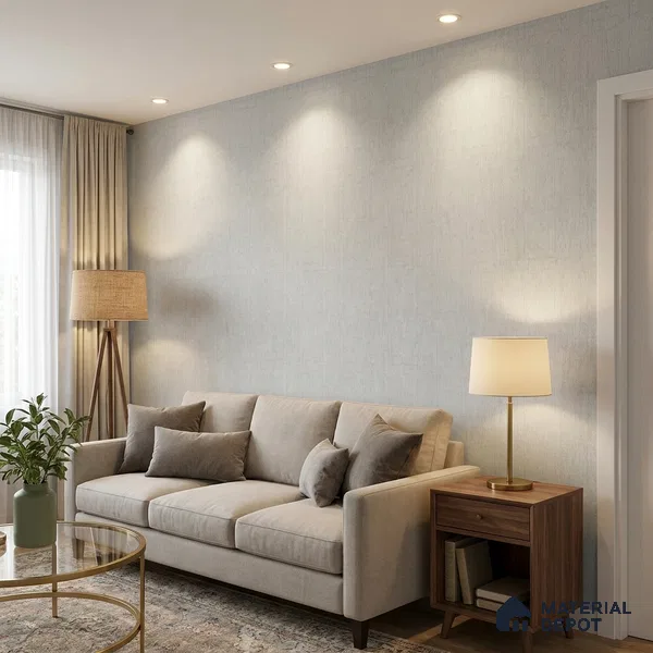 51244109 | 10 Meter x 21 Inch Fabric Look Wallpaper - 57 Sq. Ft.