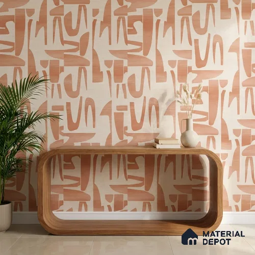 51243903 | 10 Meter x 21 Inch  Patterned Look Wallpaper - 57 Sq. Ft.