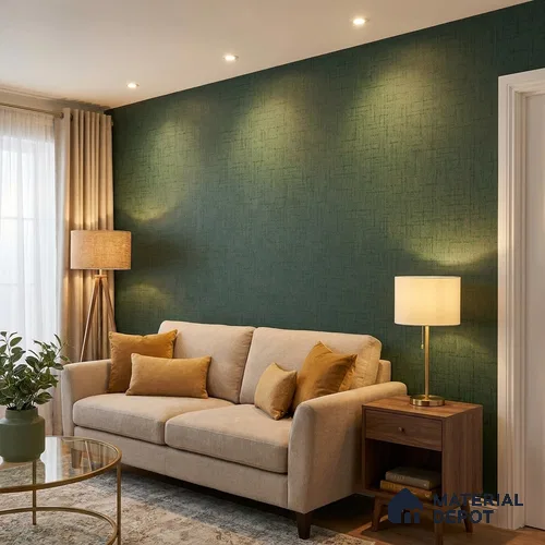 51244114 | 10 Meter x 21 Inch Fabric Look Wallpaper - 57 Sq. Ft.