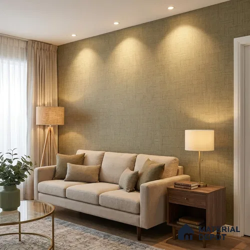 51244104 | 10 Meter x 21 Inch  Fabric Look Wallpaper - 57 Sq. Ft.