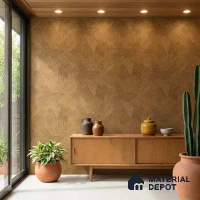 7510-1 | Rust Brown Fractured Plank Wood Patterned Wallpaper - 9.5 Meter x 21 Inch, 55 Sq. Ft.