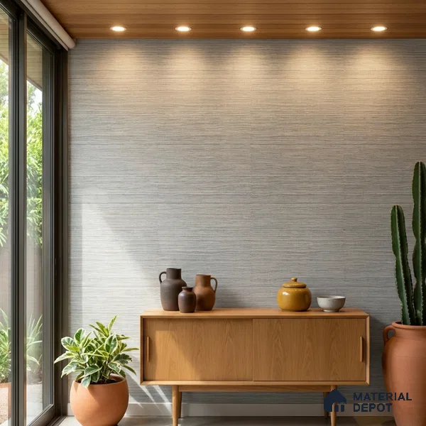 7511-1 | 9.5 Meter x 21 Inch Fabric Look Wallpaper - 55 Sq. Ft.