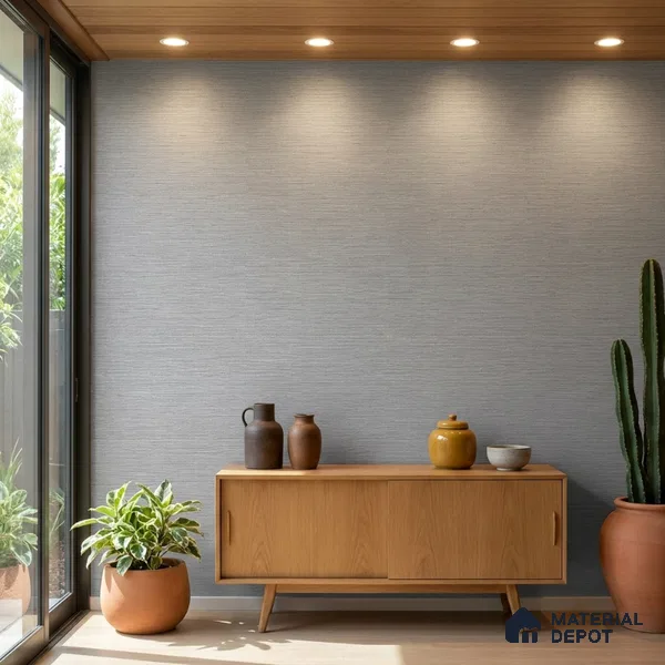 7511-3 | 9.5 Meter x 21 Inch Fabric Look Wallpaper - 55 Sq. Ft.