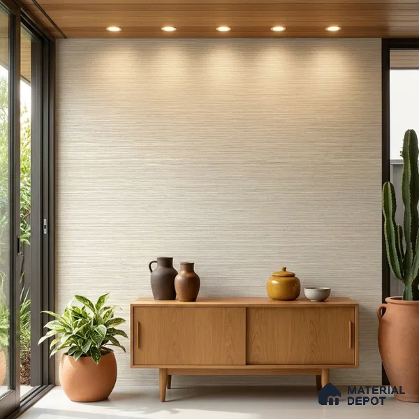 7511-5 | 9.5 Meter x 21 Inch Fabric Look Wallpaper - 55 Sq. Ft.