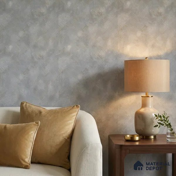 7514-2 | 9.5 Meter x 21 Inch Fabric Look Wallpaper - 55 Sq. Ft.