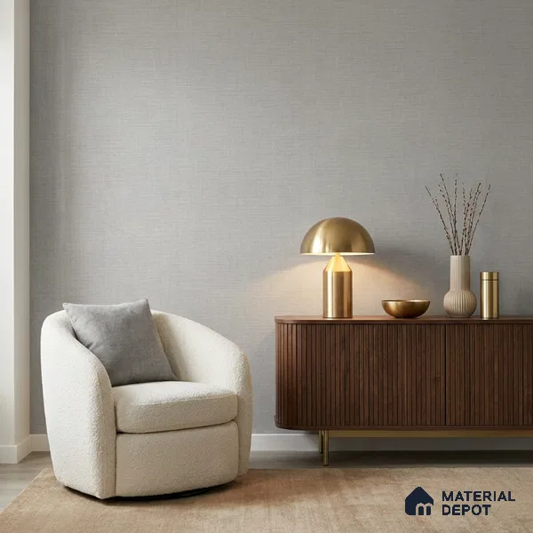 7515-2 | 9.5 Meter x 21 Inch Fabric Look Wallpaper - 55 Sq. Ft.