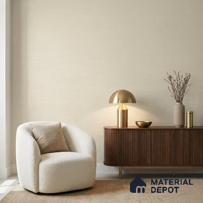 7515-6 | 9.5 Meter x 21 Inch Fabric Look Wallpaper - 55 Sq. Ft.