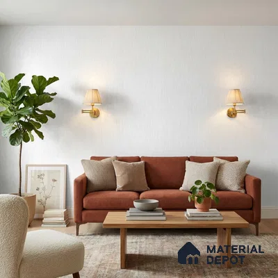 7518-1 | 9.5 Meter x 21 Inch Fabric Look Wallpaper - 55 Sq. Ft.