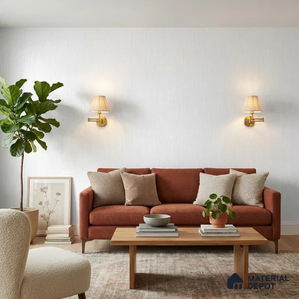 7518-1 | 9.5 Meter x 21 Inch Fabric Look Wallpaper - 55 Sq. Ft.