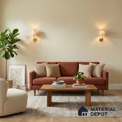 7518-2 | 9.5 Meter x 21 Inch Fabric Look Wallpaper - 55 Sq. Ft.