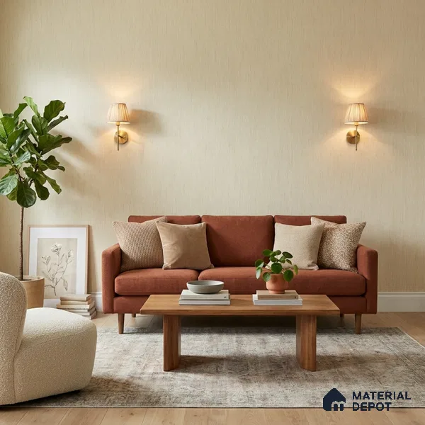7518-2 | 9.5 Meter x 21 Inch Fabric Look Wallpaper - 55 Sq. Ft.
