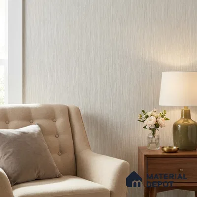 7523-4 | 9.5 Meter x 21 Inch Fabric Look Wallpaper - 55 Sq. Ft.