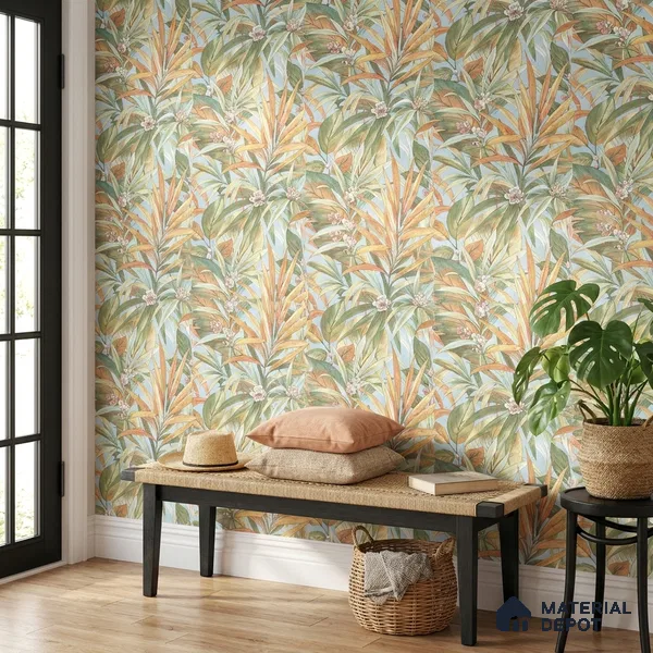 10340-1 | 5 Meter x 42 Inches Florals Look Wallpaper - 57 Sq. Ft.