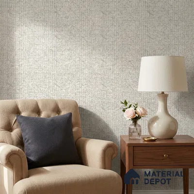 10327-2 | 5 Meter x 42 Inches Fabric Look Wallpaper - 57 Sq. Ft.