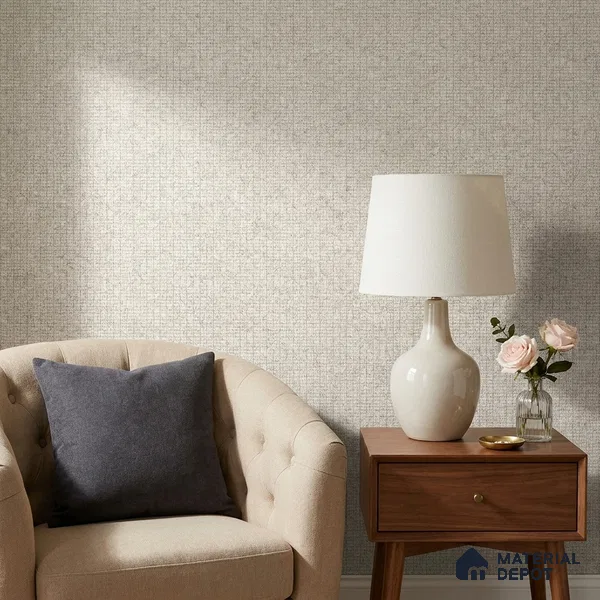 10327-3 | 5 Meter x 42 Inches Fabric Look Wallpaper - 57 Sq. Ft.