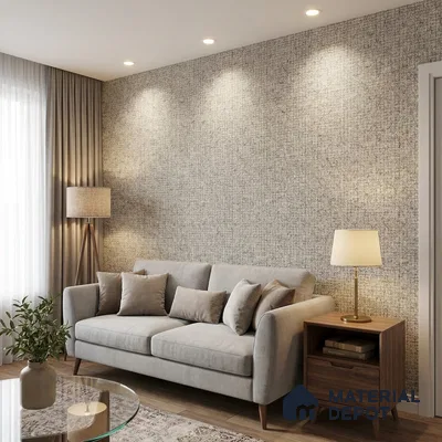 10327-4 | 5 Meter x 42 Inches Fabric Look Wallpaper - 57 Sq. Ft.