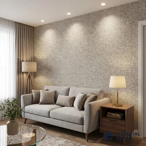 10327-4 | 5 Meter x 42 Inches Fabric Look Wallpaper - 57 Sq. Ft.