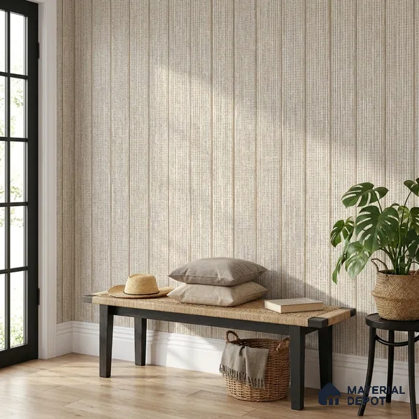 10336-1 | 5 Meter x 42 Inches Fabric Look Wallpaper - 57 Sq. Ft.