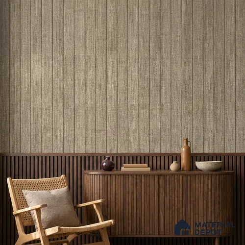 10336-3 | 5 Meter x 42 Inches Fabric Look Wallpaper - 57 Sq. Ft.