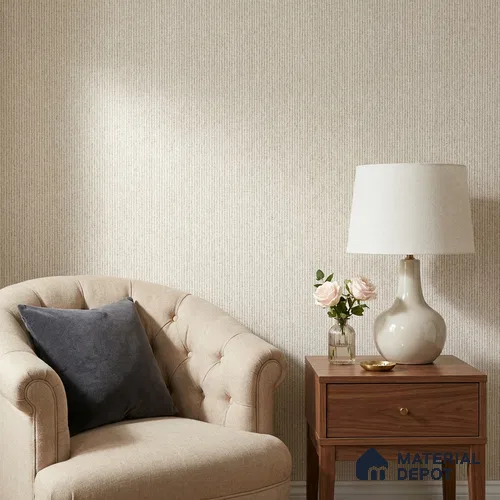 10326-2 | 5 Meter x 42 Inches Fabric Look Wallpaper - 57 Sq. Ft.