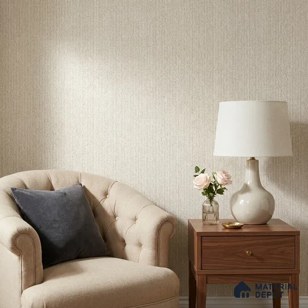10326-2 | 5 Meter x 42 Inches Fabric Look Wallpaper - 57 Sq. Ft.