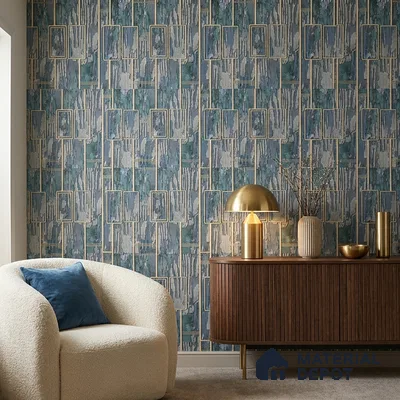 AA100807 | 9.5 Meter x 21 Inch PVC Patterned Look Wallpaper - 55 Sq. Ft. | Minimum 15% wastage during installation