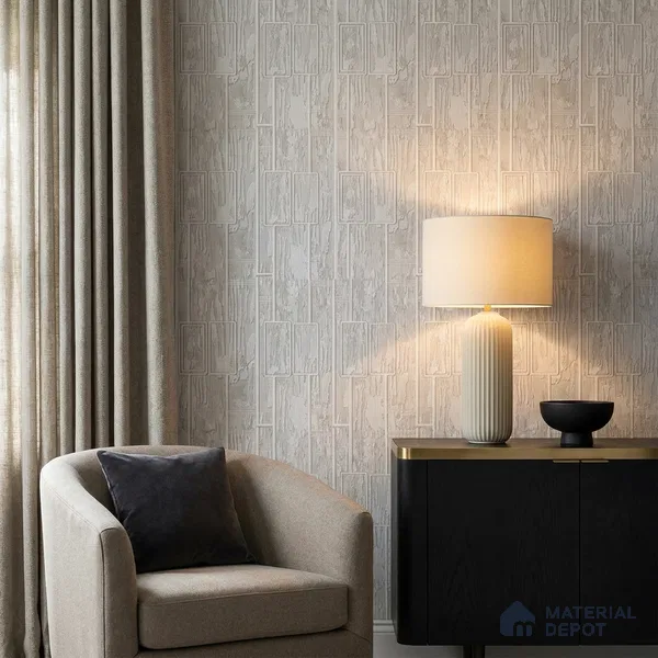 AA100801 | 9.5 Meter x 21 Inch PVC Patterned Look Wallpaper - 55 Sq. Ft. | Minimum 15% wastage during installation