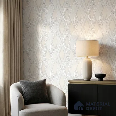AA100101 | 9.5 Meter x 21 Inch PVC Geometric Look Wallpaper - 55 Sq. Ft. | Minimum 15% wastage during installation