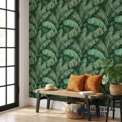 AA100207 | 9.5 Meter x 21 Inch PVC Florals Look Wallpaper - 55 Sq. Ft. | Minimum 15% wastage during installation