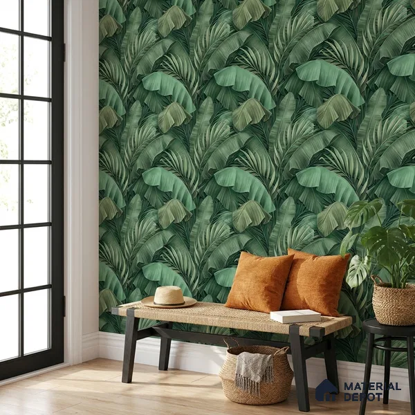 AA100207 | 9.5 Meter x 21 Inch PVC Florals Look Wallpaper - 55 Sq. Ft. | Minimum 15% wastage during installation