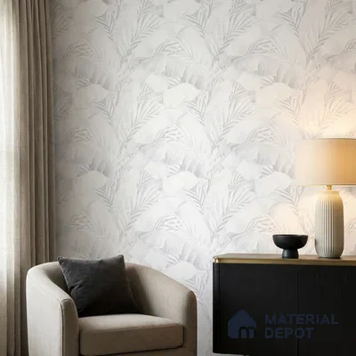 AA100209 | 9.5 Meter x 21 Inch PVC Florals Look Wallpaper - 55 Sq. Ft. | Minimum 15% wastage during installation