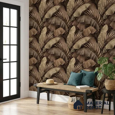 AA100206 | 9.5 Meter x 21 Inch PVC Florals Look Wallpaper - 55 Sq. Ft. | Minimum 15% wastage during installation