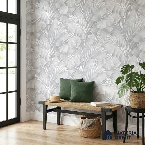 AA100208 | 9.5 Meter x 21 Inch PVC Florals Look Wallpaper - 55 Sq. Ft. | Minimum 15% wastage during installation