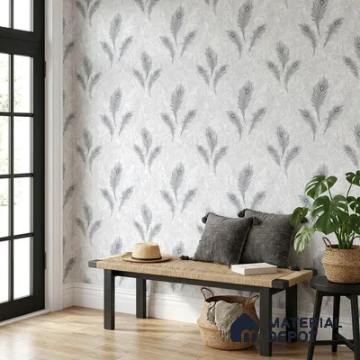 AA100708 | 9.5 Meter x 21 Inch PVC Florals Look Wallpaper - 55 Sq. Ft. | Minimum 15% wastage during installation