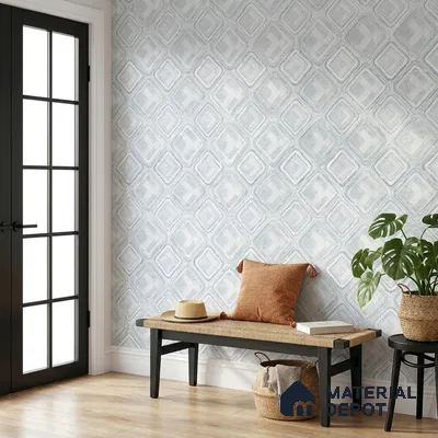 AA100602 | 9.5 Meter x 21 Inch PVC Patterned Look Wallpaper - 55 Sq. Ft. | Minimum 15% wastage during installation