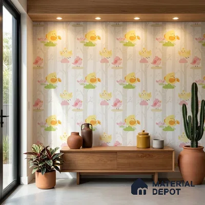 5151-1 | 5 Meter x 42 Inch PVC Patterned Look Wallpaper - 57 Sq. Ft. | Minimum 15% wastage during installation