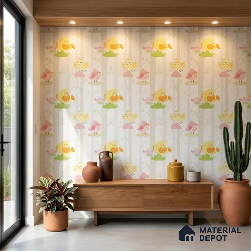 5151-1 | 5 Meter x 42 Inch PVC Patterned Look Wallpaper - 57 Sq. Ft. | Minimum 15% wastage during installation