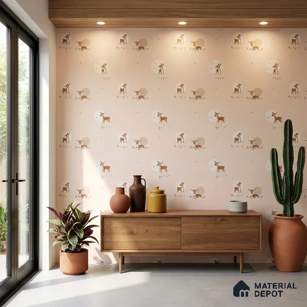 5140-1 | 5 Meter x 42 Inch PVC Patterned Look Wallpaper - 57 Sq. Ft. | Minimum 15% wastage during installation