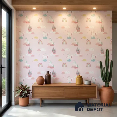 5148-2 | 5 Meter x 42 Inch PVC Patterned Look Wallpaper - 57 Sq. Ft. | Minimum 15% wastage during installation
